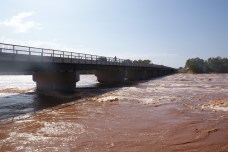 the bridge 1/2 hour before it was covered